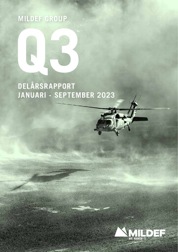 Thumbnail MilDef Group Quarterly Report 2023-q3