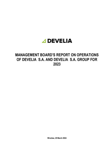 Thumbnail Develia Annual Report 2023
