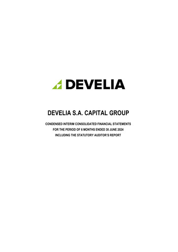 Thumbnail Develia Half-year Report 2024-h1