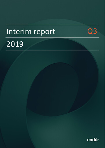 Thumbnail Endúr ASA Quarterly Report 2019-q3
