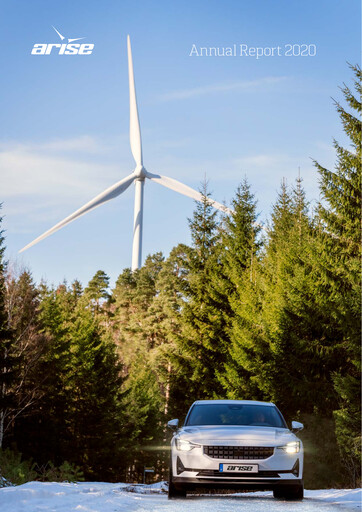 Thumbnail Arise AB Annual Report 2020