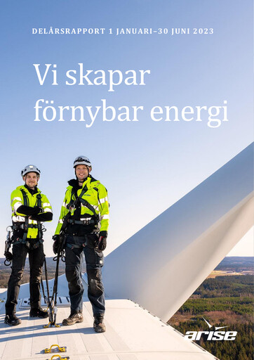 Miniature Arise AB Rapport semestriel 2023-h1