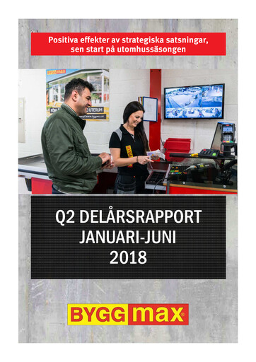 Miniature Byggmax Group Rapport semestriel 2018-h1