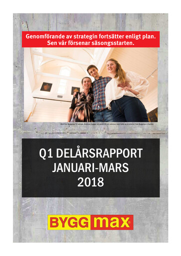 Vorschaubild Byggmax Group Quartalsbericht 2018-q1