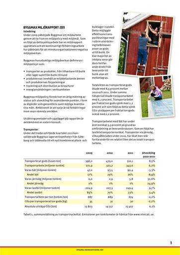 Thumbnail Byggmax Group Sustainability Report 2011
