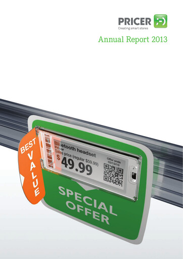 Thumbnail Pricer AB Annual Report 2013