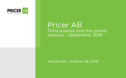 Thumbnail Pricer AB Quarterly Report 2018-q3