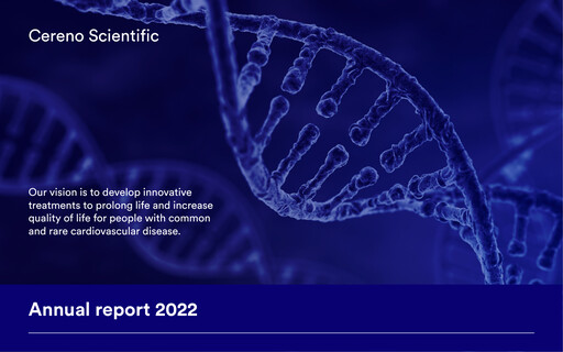 Thumbnail Cereno Scientific Annual Report 2022