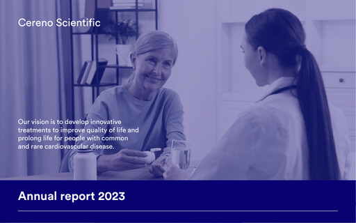 Thumbnail Cereno Scientific Annual Report 2023