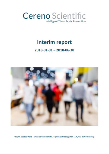 Thumbnail Cereno Scientific Half-year Report 2018-h1