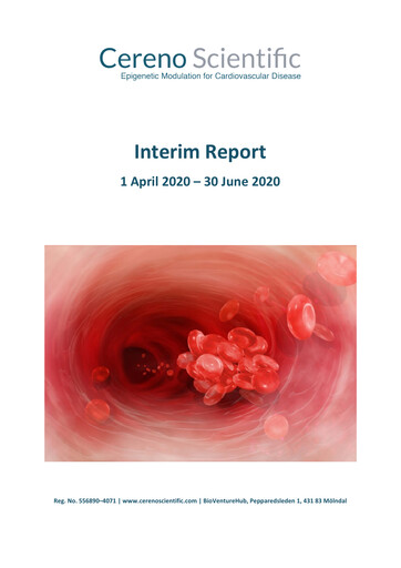 Thumbnail Cereno Scientific Half-year Report 2020-h1
