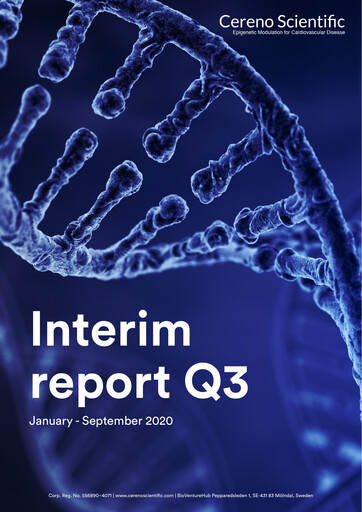 Thumbnail Cereno Scientific Quarterly Report 2020-q3