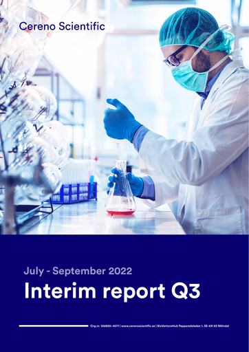 Thumbnail Cereno Scientific Quarterly Report 2022-q3
