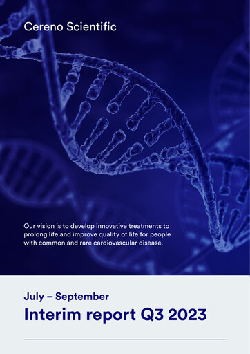 Thumbnail Cereno Scientific Quarterly Report 2023-q3