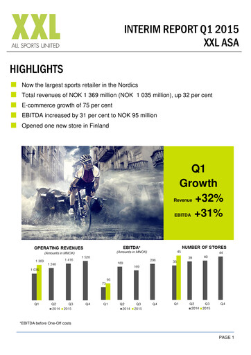 Thumbnail XXL ASA Quarterly Report 2015-q1