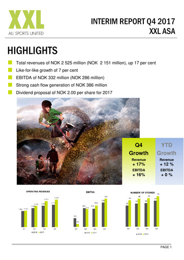 Thumbnail XXL ASA Quarterly Report 2017-q4