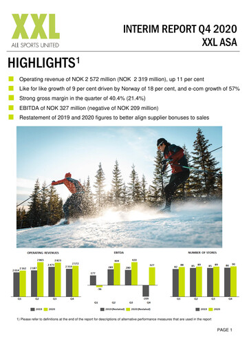 Thumbnail XXL ASA Quarterly Report 2020-q4