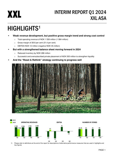 Thumbnail XXL ASA Quarterly Report 2024-q1