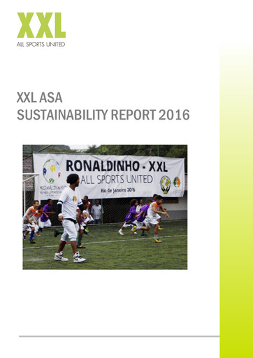 Miniature XXL ASA Rapport de durabilité 2016