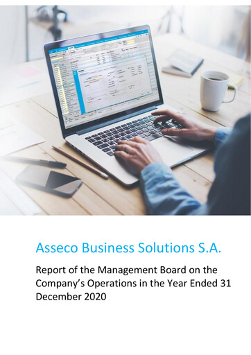 Thumbnail Asseco Business Solutions Annual Report 2020