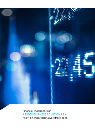 Miniature Asseco Business Solutions Bilan financier 2020