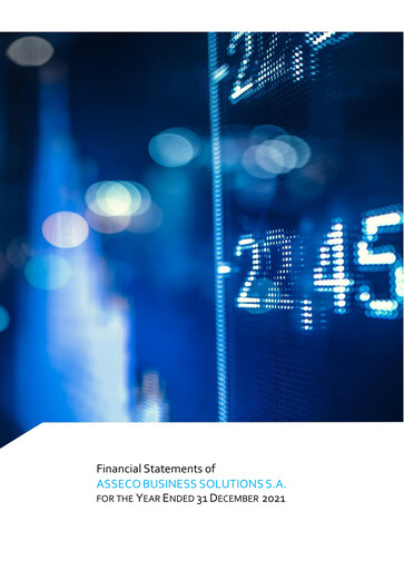 Miniature Asseco Business Solutions Bilan financier 2021
