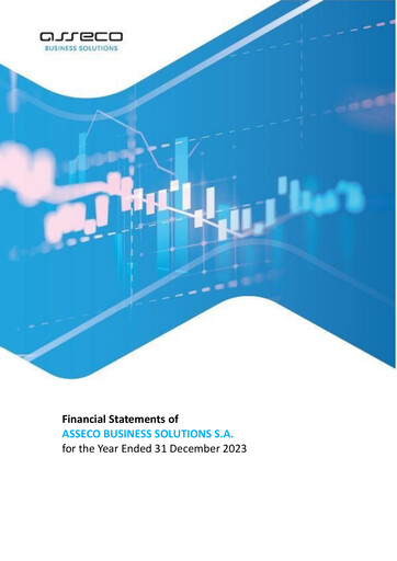 Miniature Asseco Business Solutions Bilan financier 2023