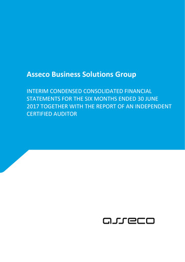 Miniature Asseco Business Solutions Rapport semestriel 2017-h1