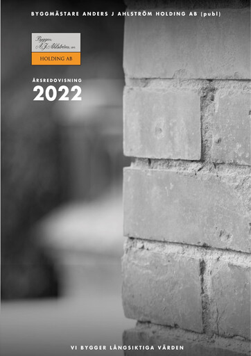 Thumbnail Byggmästare Anders J Ahlström Annual Report 2022