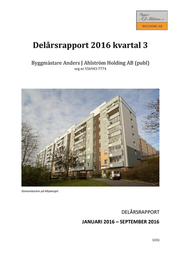 Thumbnail Byggmästare Anders J Ahlström Quarterly Report 2016-q3
