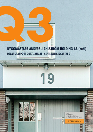 Thumbnail Byggmästare Anders J Ahlström Quarterly Report 2017-q3