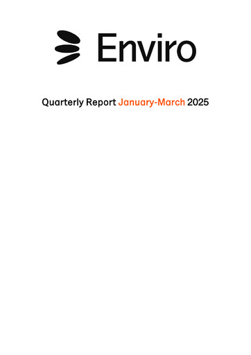 Thumbnail Scandinavian Enviro Systems Quarterly Report 2025-q1
