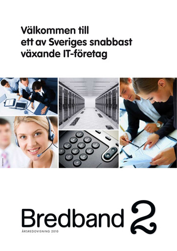 Thumbnail Bredband2 i Skandinavien AB Annual Report 2010