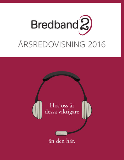 Thumbnail Bredband2 i Skandinavien AB Annual Report 2016
