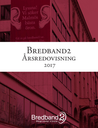 Thumbnail Bredband2 i Skandinavien AB Annual Report 2017