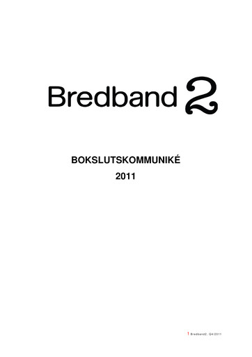 Thumbnail Bredband2 i Skandinavien AB Quarterly Report 2011-q4