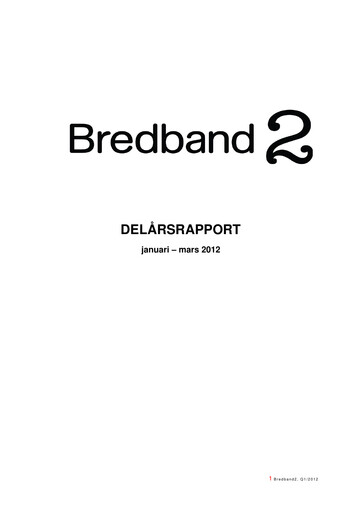 Thumbnail Bredband2 i Skandinavien AB Quarterly Report 2012-q1