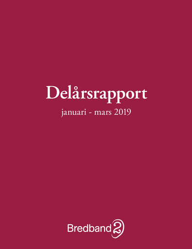 Thumbnail Bredband2 i Skandinavien AB Quarterly Report 2019-q1