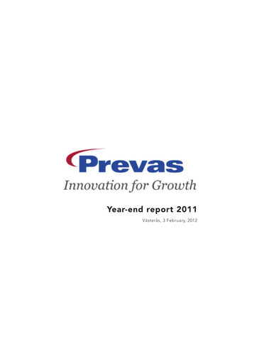 Thumbnail Prevas AB Financial Statement 2011