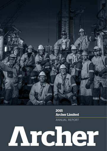 Thumbnail Archer Limited Annual Report 2015