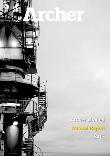 Thumbnail Archer Limited Annual Report 2017