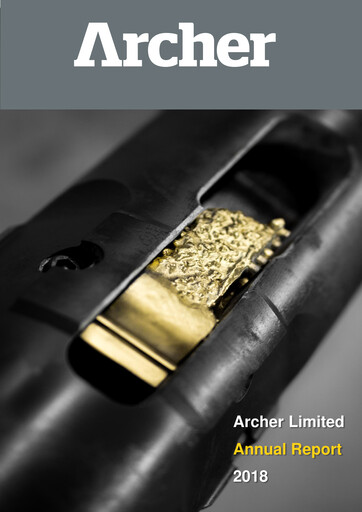 Thumbnail Archer Limited Annual Report 2018