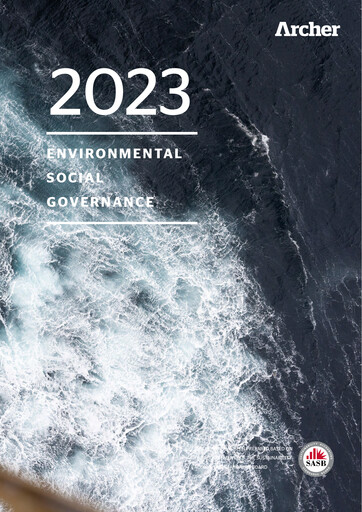 Miniature Archer Limited Rapport ESG 2023