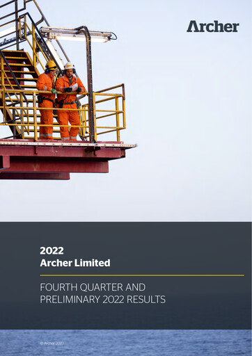 Thumbnail Archer Limited Quarterly Report 2022-q4