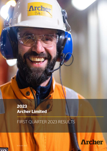 Thumbnail Archer Limited Quarterly Report 2023-q1