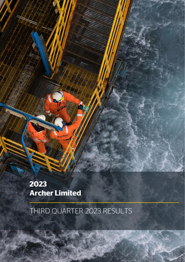Thumbnail Archer Limited Quarterly Report 2023-q3