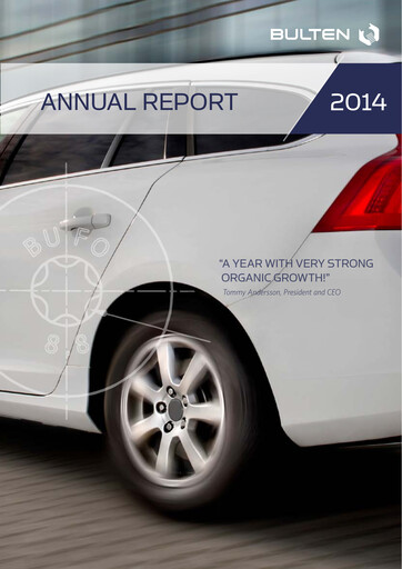 Thumbnail Bulten AB Annual Report 2014