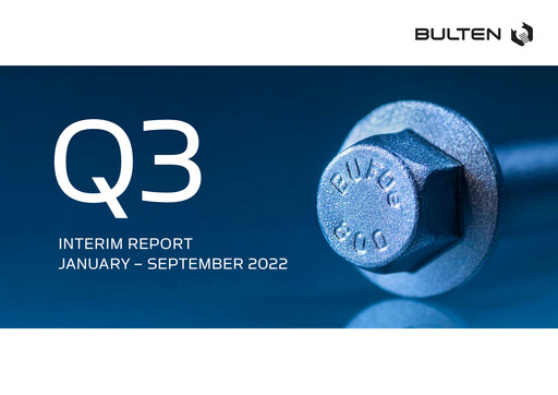 Miniature Bulten AB Rapport trimestriel 2022-q3