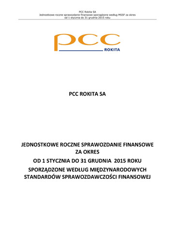 Thumbnail PCC Rokita Financial Statement 2015