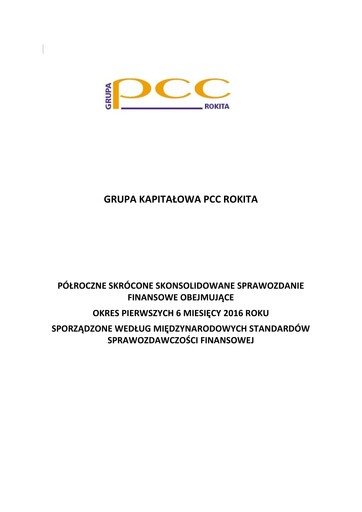 Thumbnail PCC Rokita Half-year Report 2016-h1